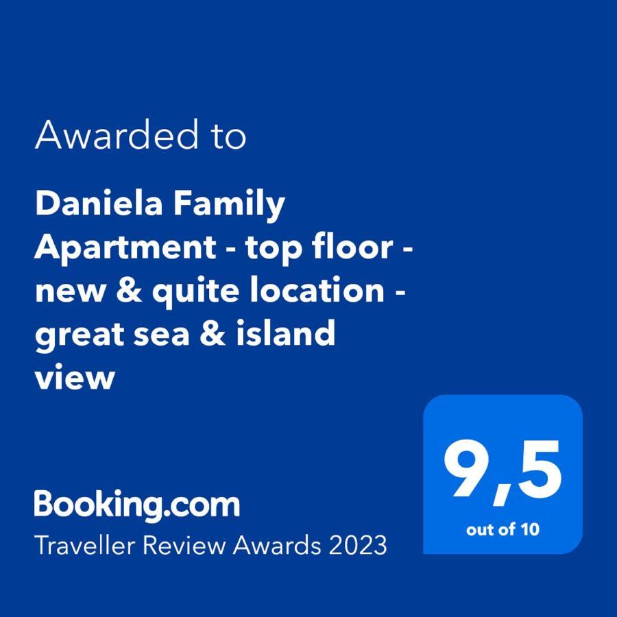 Daniela Family Apartment - Top Floor - New & Quite Location - Great Sea & Island View Вир Экстерьер фото